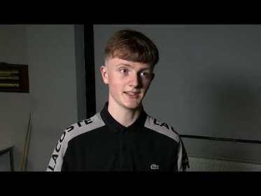 Cammy's interview before 2025 Irvine & District Snooker Scratch Singles Final